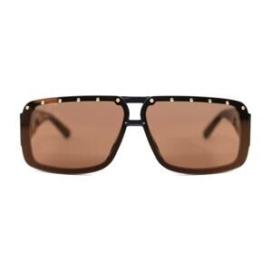 Jimmy Choo Morris Womens Rectangle Sunglasses - Brown/Brown - NWT